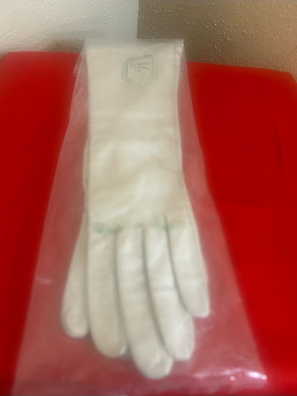 Vintage Cristian Dior Long Cream Evening Gloves for Women From 1950